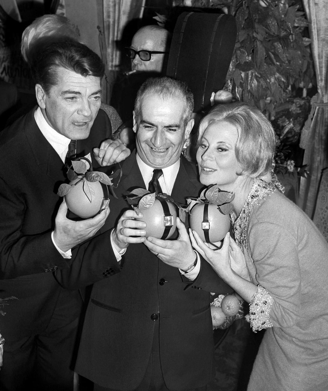 В 1965 году три великих деятеля французского кино Жан Маре, Луи де Фюнес и Мишель Морган.