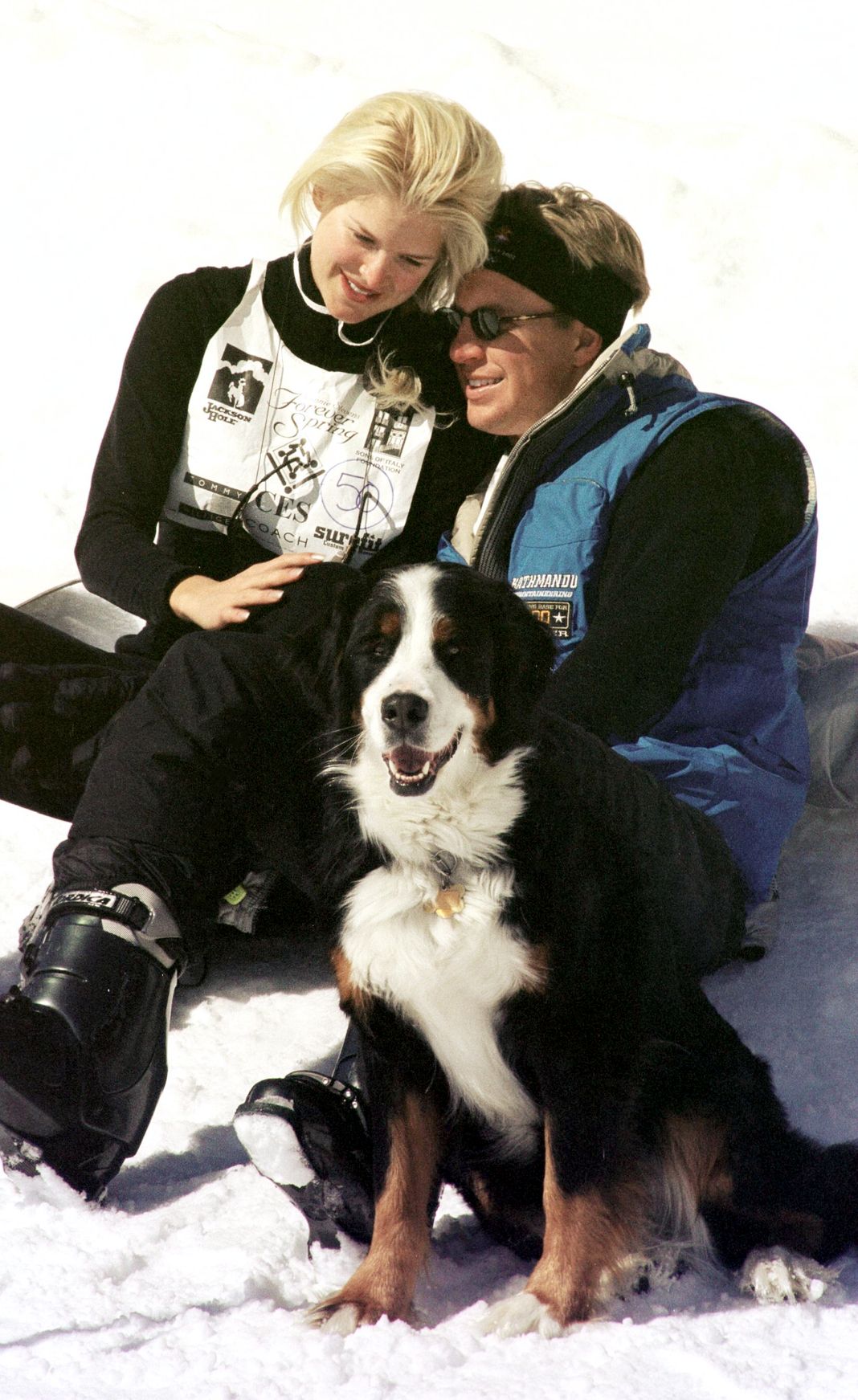 Виктория Сильвстедт, Крис Урэгг на курорте Джексон-Хоул, штат Вайоминг, 13 марта 1999 г.