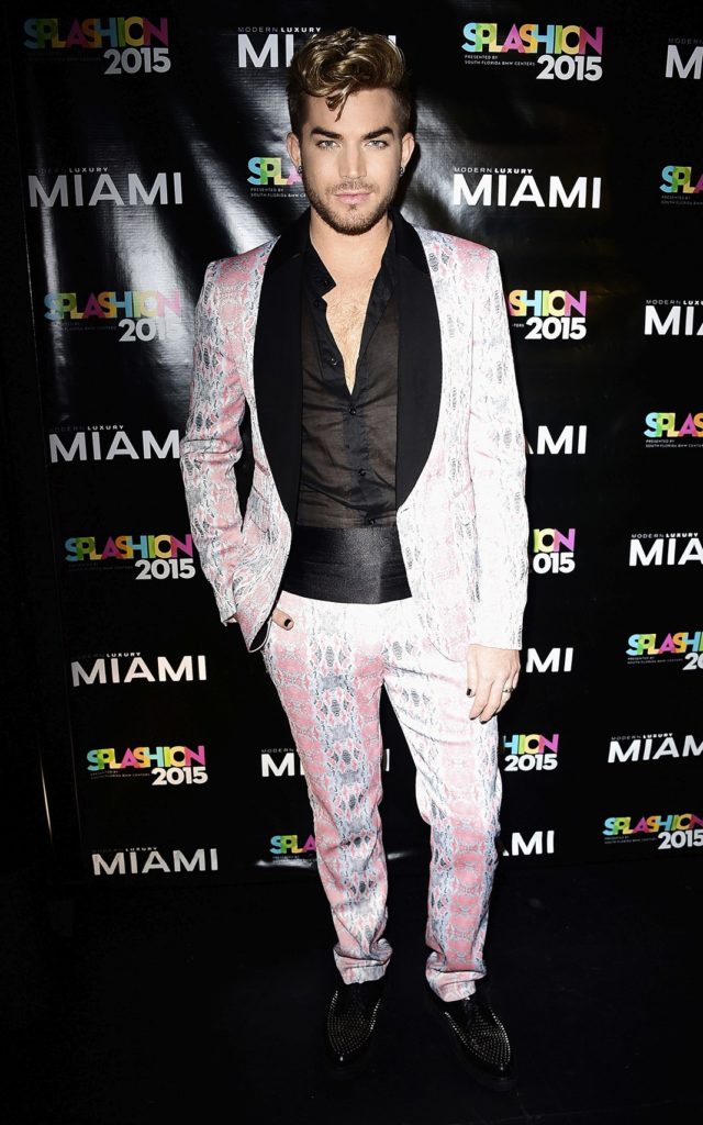 Адам Ламберт на Miami Magazine's Splashion At Fillmore Miami Beach в Майами-Бич, 14 июля 2015 г.