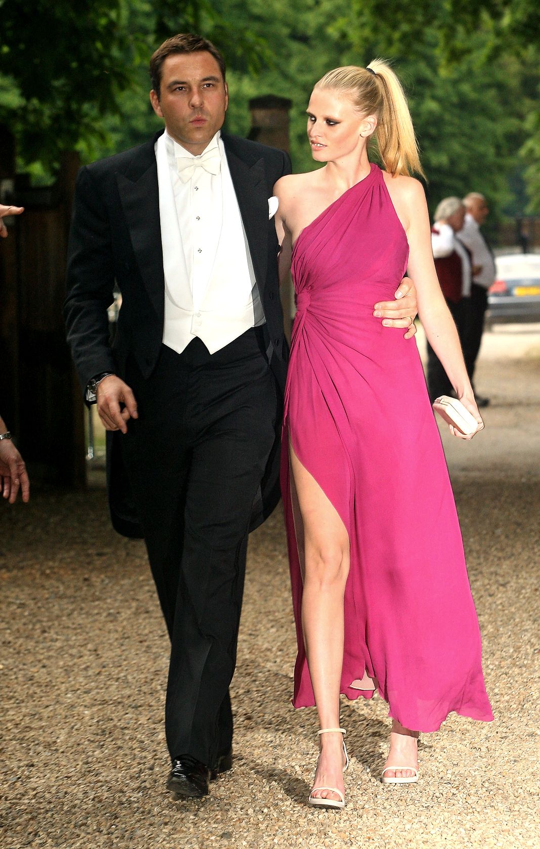 Дэвид Уоллиамс и его жена Лара Стоун на вечеринке Фонда Раисы Горбачевой.