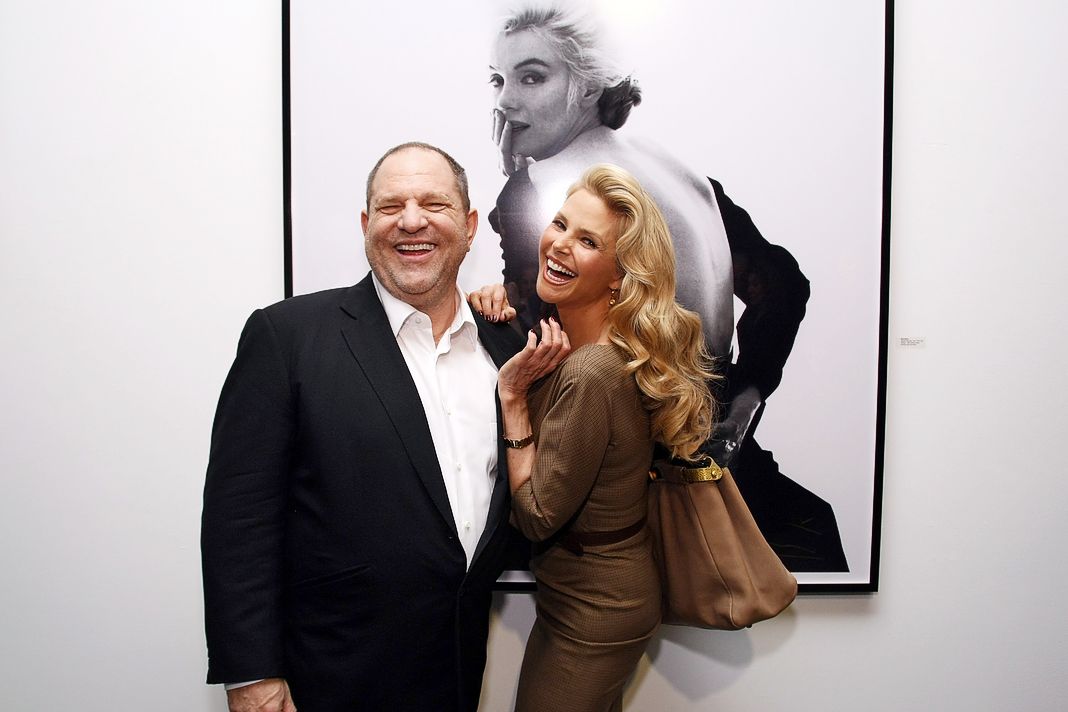 Харви Вайнштейн и Кристи Бринкли на открытии выставки Dior и The Weinstein Company «Изображая Мэрилин».