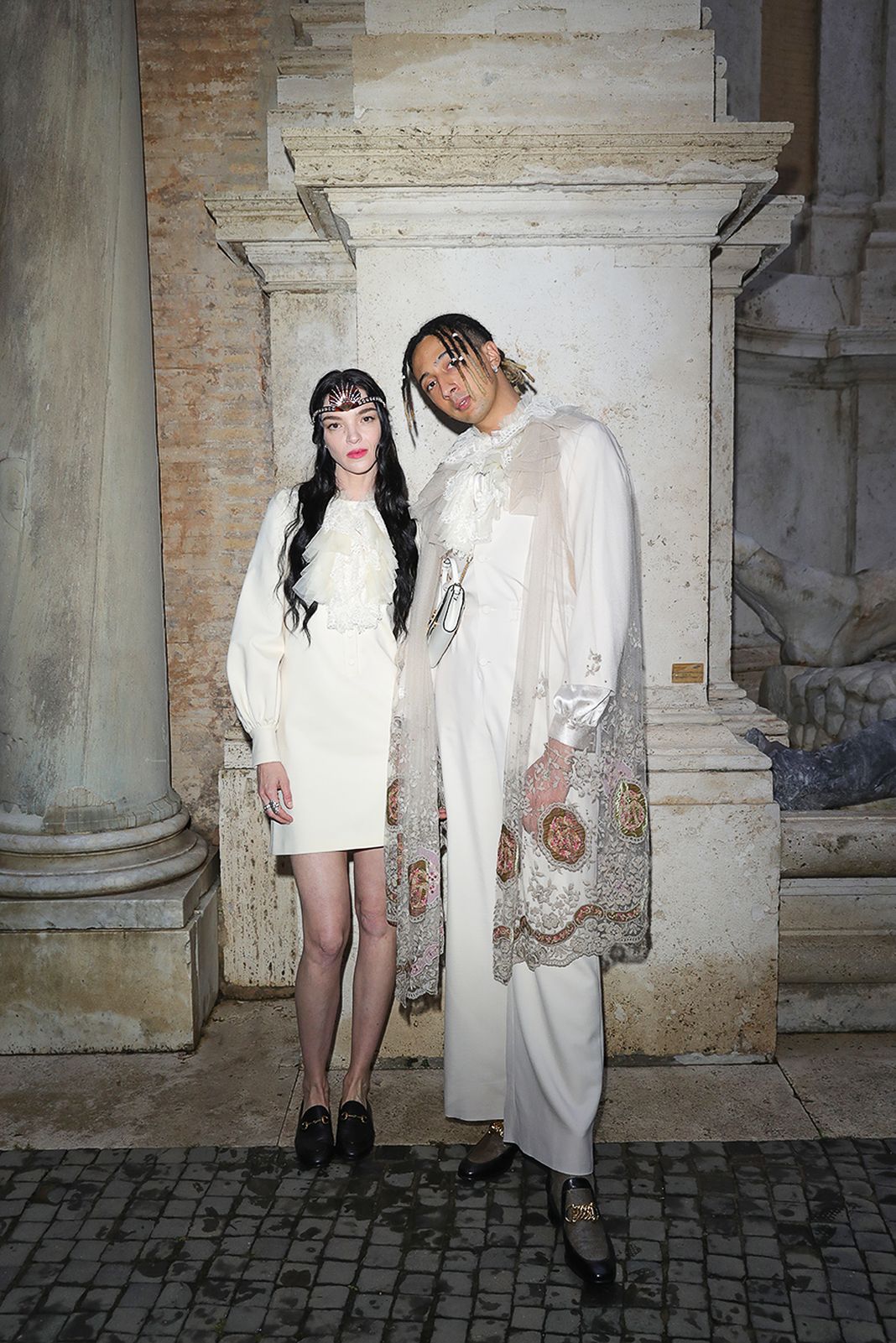 Мариакарла Босконо и Гали Амдуни на мероприятии Gucci.