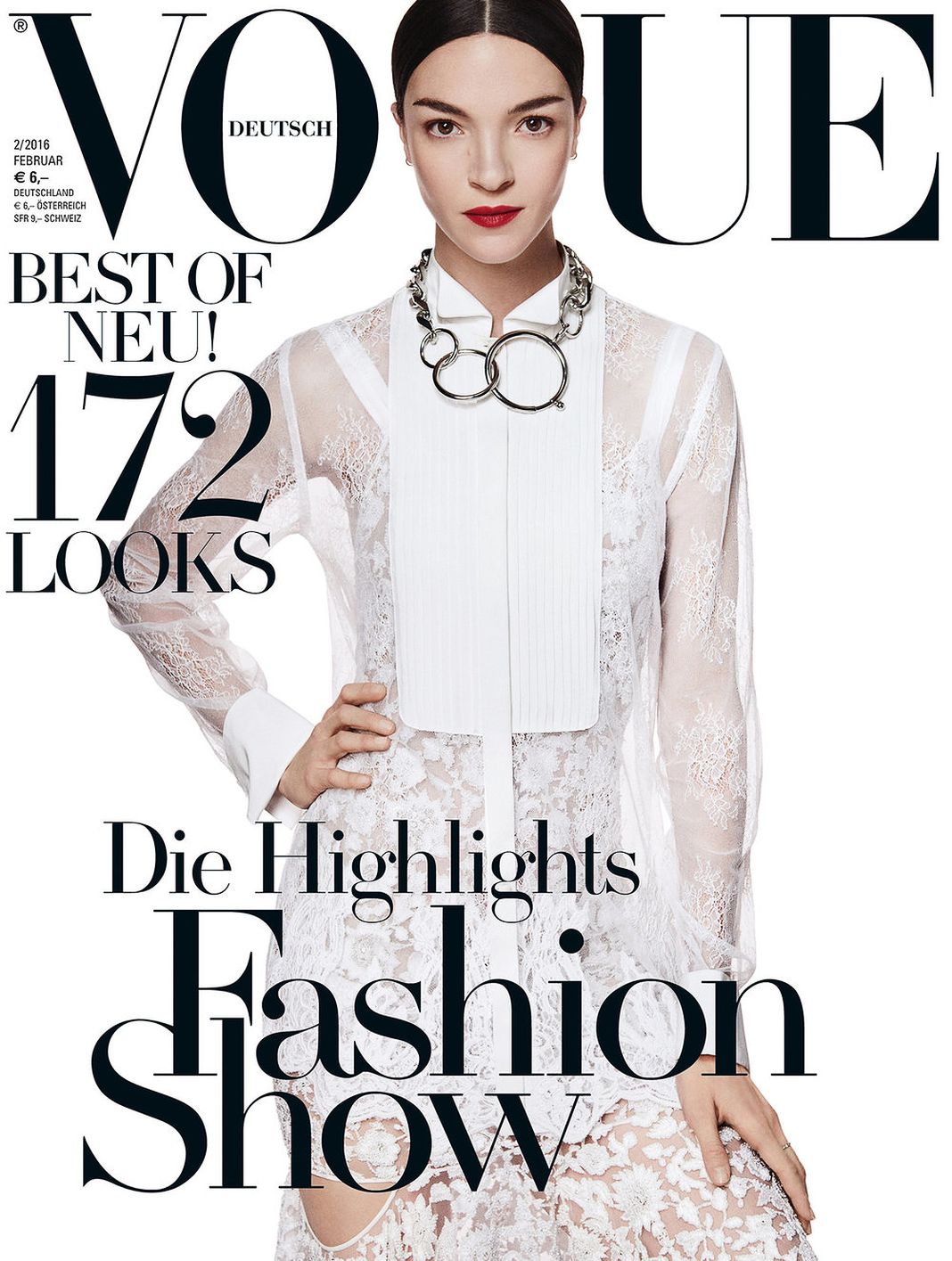 На обложке журнала Vogue Deutsch, фотография Джампаоло Сгура.