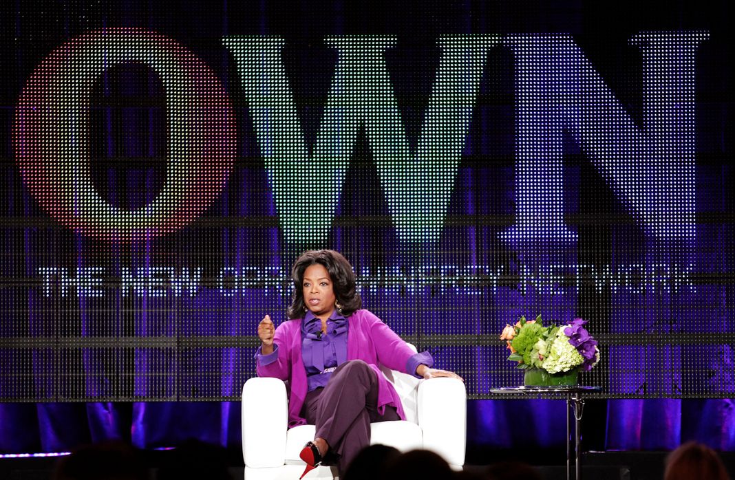 Опра Уинфри выступает во время зимнего пресс-тура TCA 2011 на канале OWN: Oprah Winfrey Network