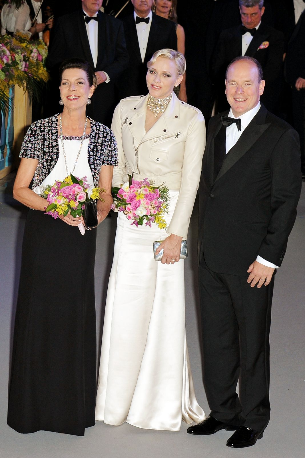 Принцесса Каролина Ганноверская, принцесса Шарлен Монако и принц Монако Альбер II
