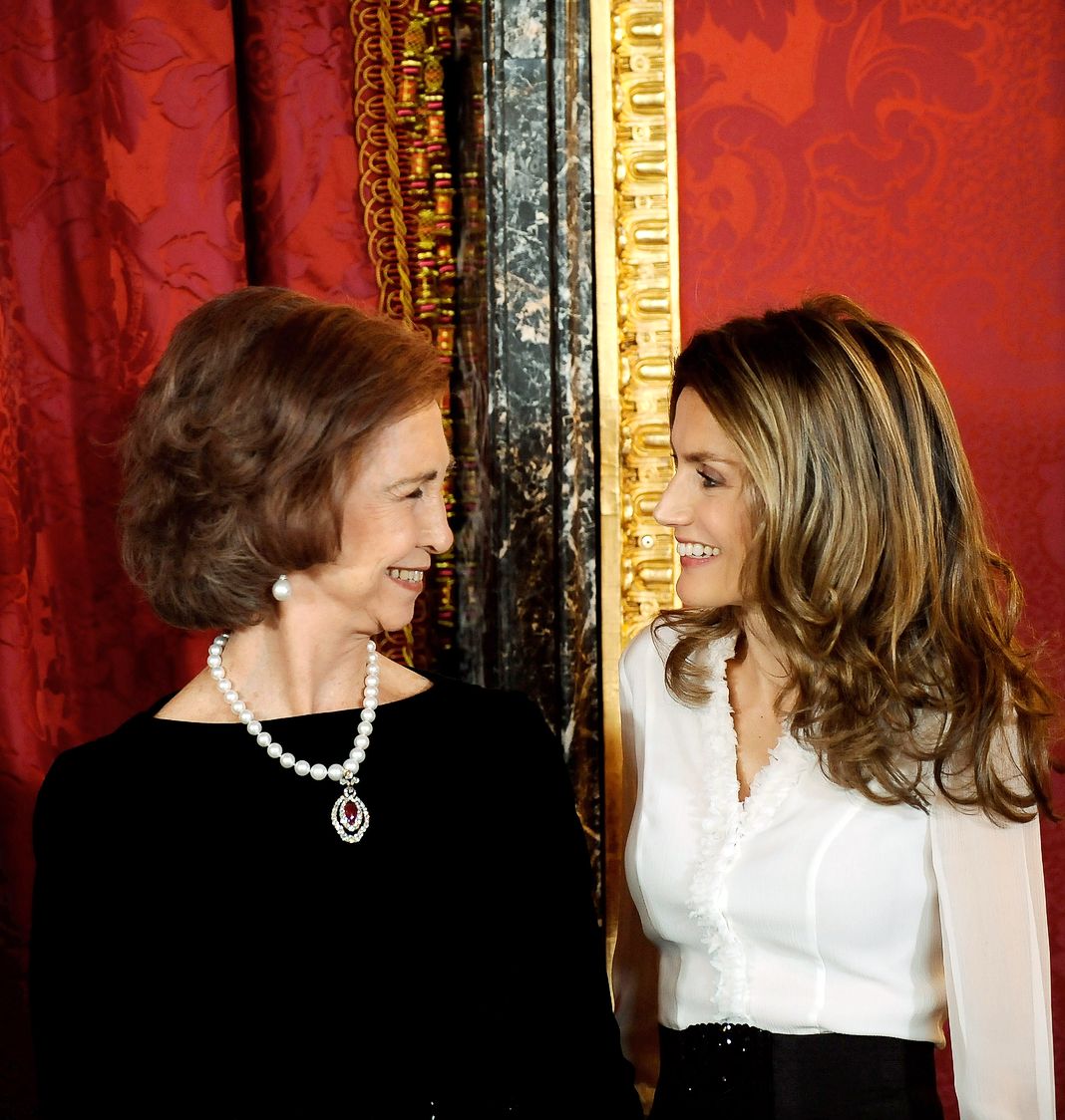 Королева Испании София и принцесса Испании Летиция