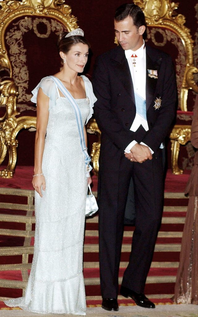 Принц Фелипе и принцесса Летиция на ужине Breitling Sailing Cup в Пальма-де-Майорке, 24 июля 2004 г.