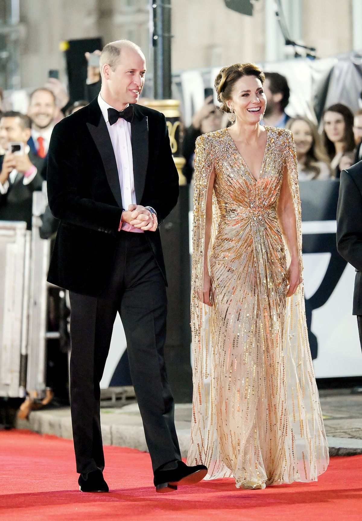 Принц Уильям, Кейт Миддлтон на мировой премьере фильма «Не время умирать», фото 2
