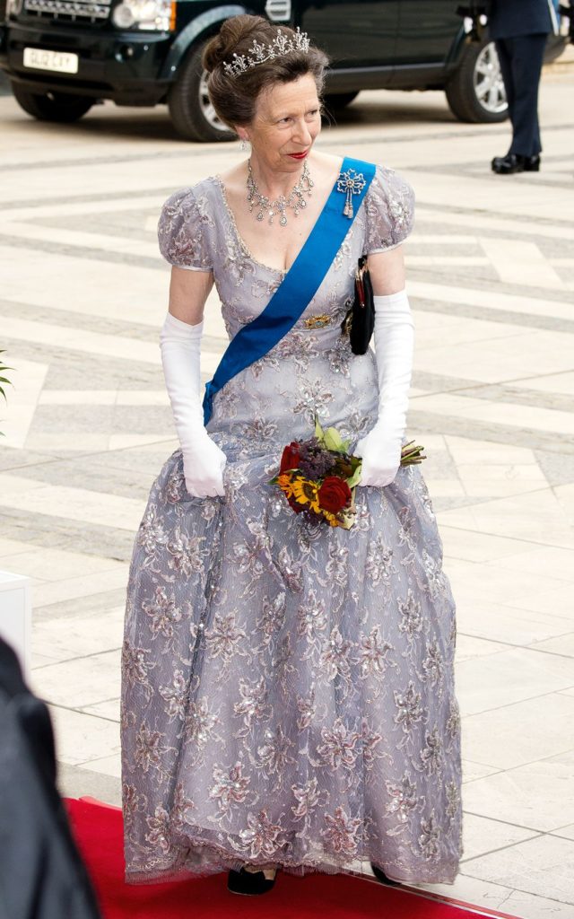 Принцесса Анна на банкете лорд-мэра в Ратуше во время государственного визита короля и королевы Испании