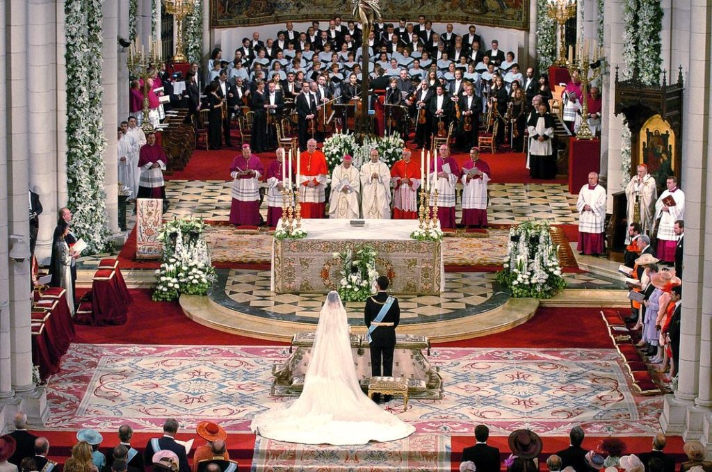 Свадебная церемония между наследным принцем Испании Фелипе и Летицией Ортис