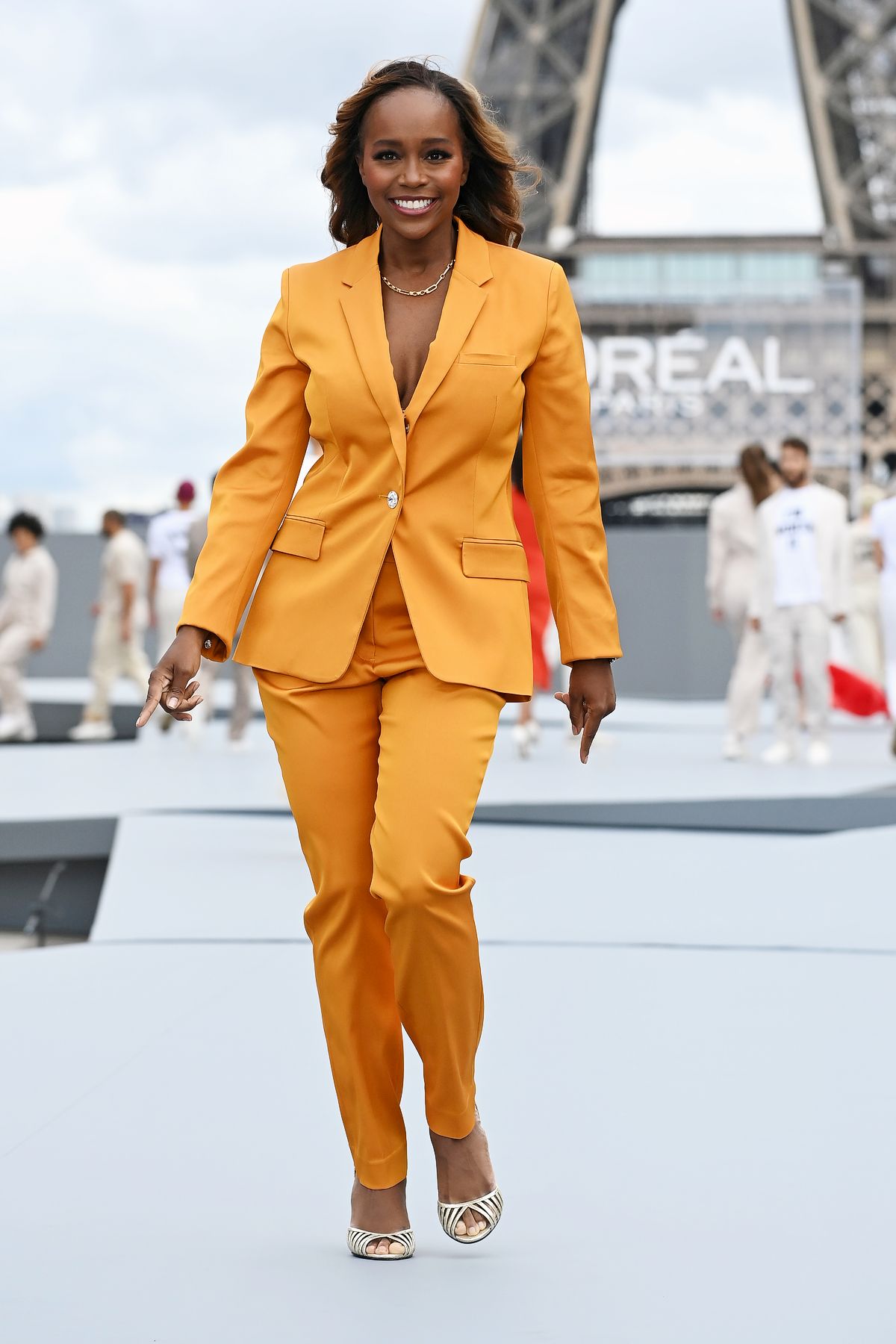 Аджа Наоми Кинг на шоу Le Défilé L’Oréal Paris