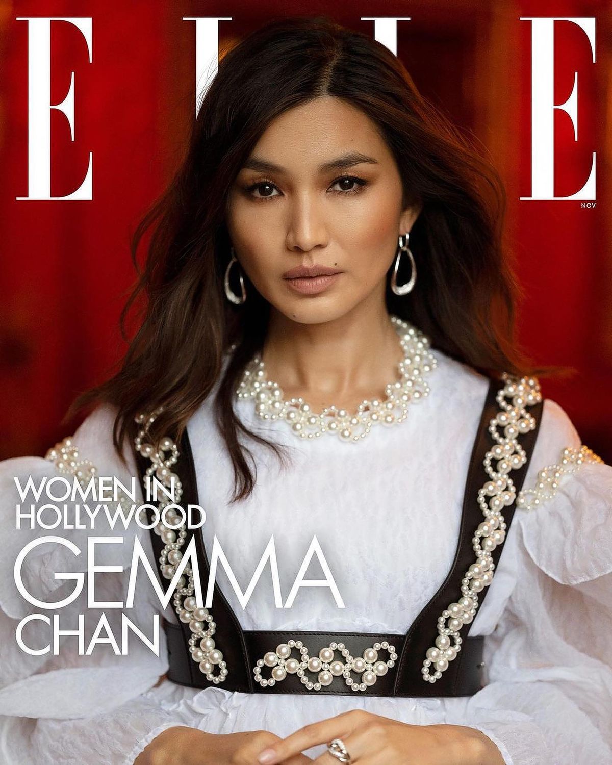 Джемма Чан на обложке журнала Elle