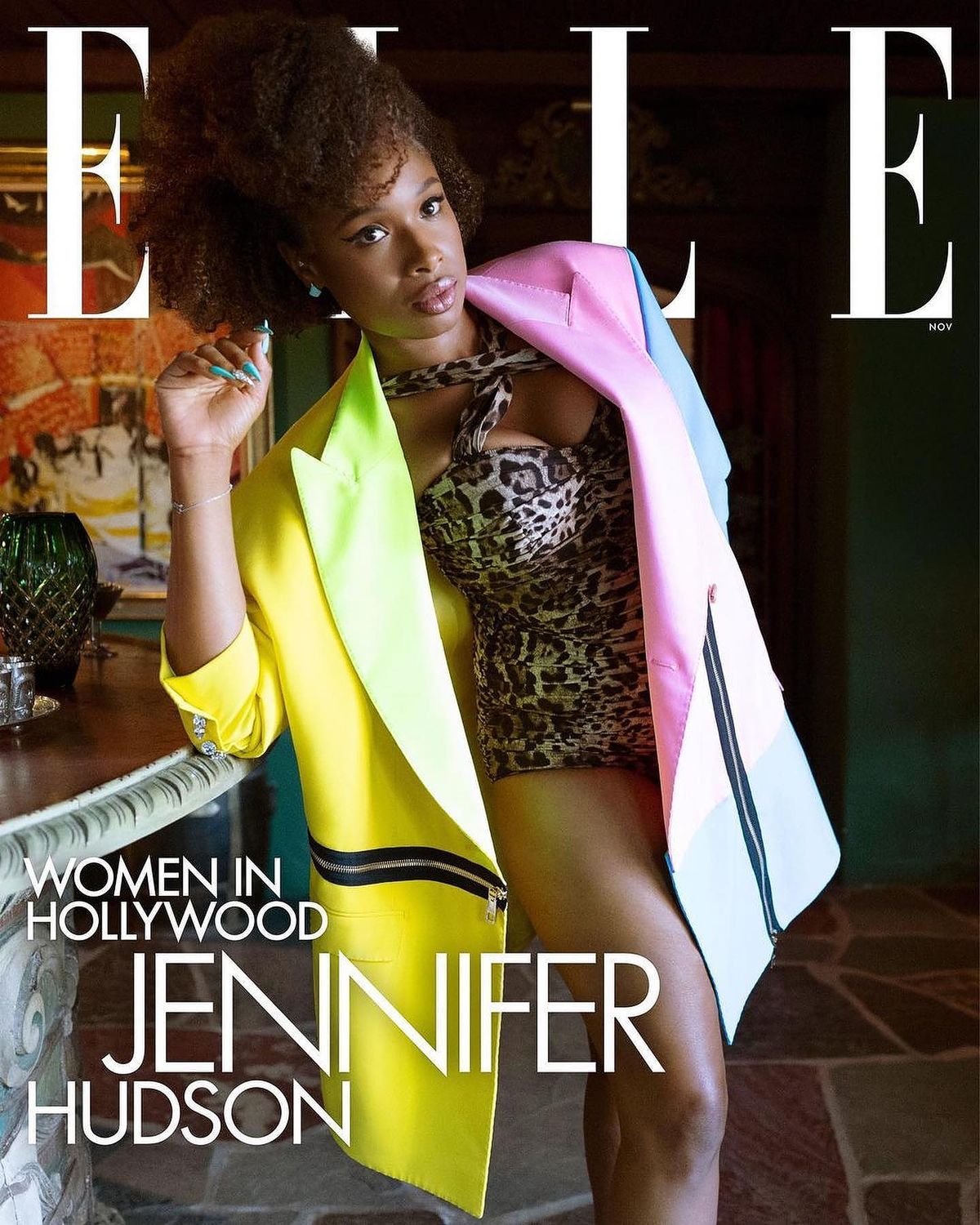 Дженнифер Хадсон на обложке журнала Elle