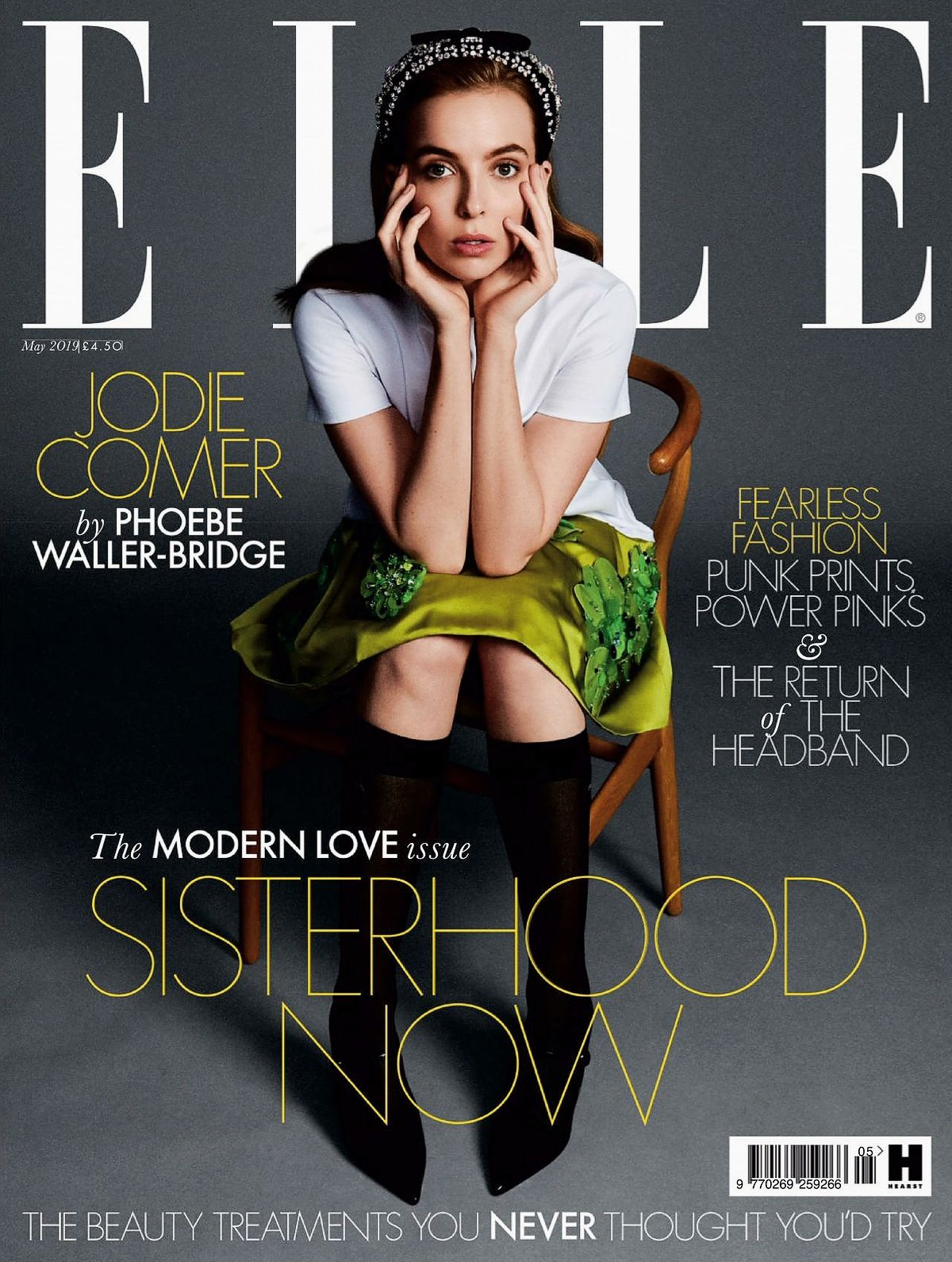 Джоди Комер на обложке журнала Elle UK