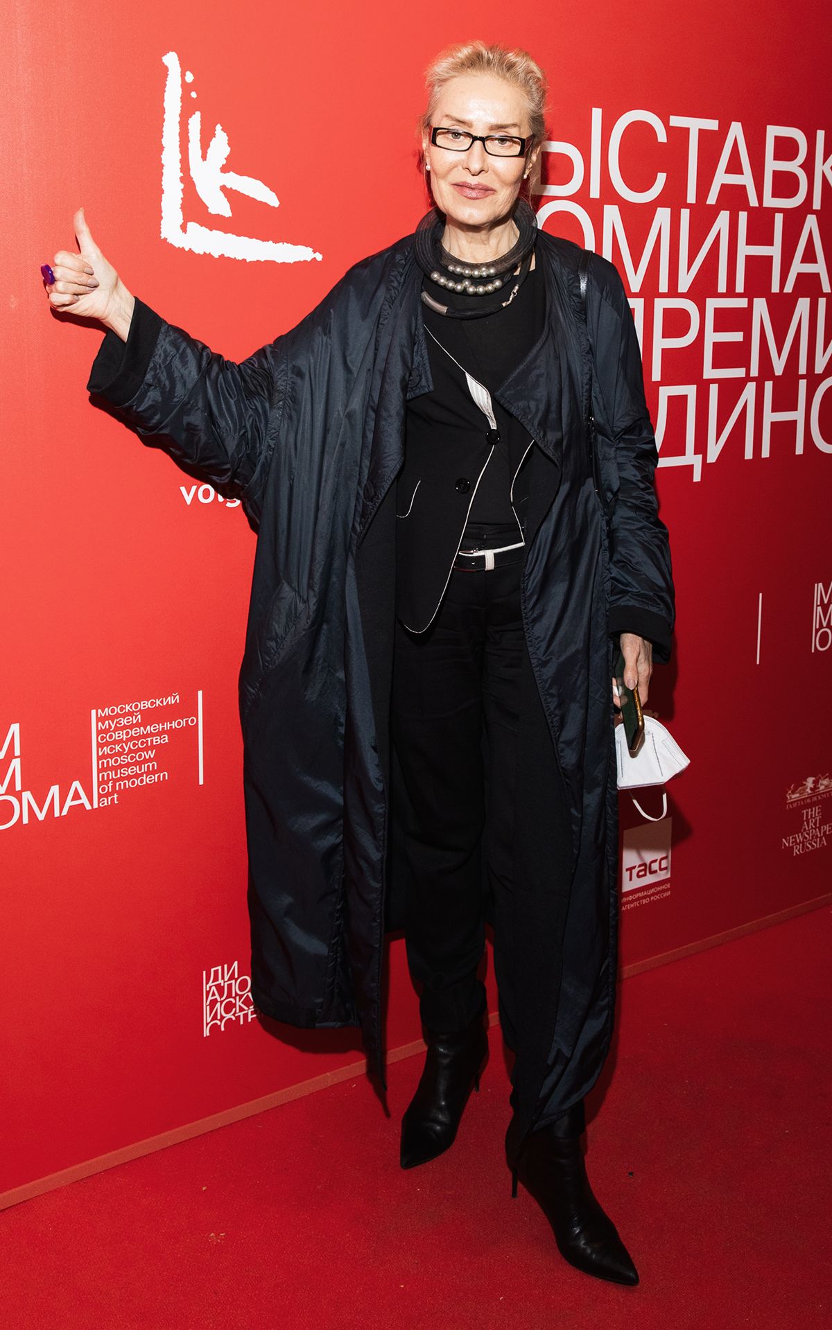 Ольга Свиблова на открытии выставки номинантов 13-й Премии Кандинского