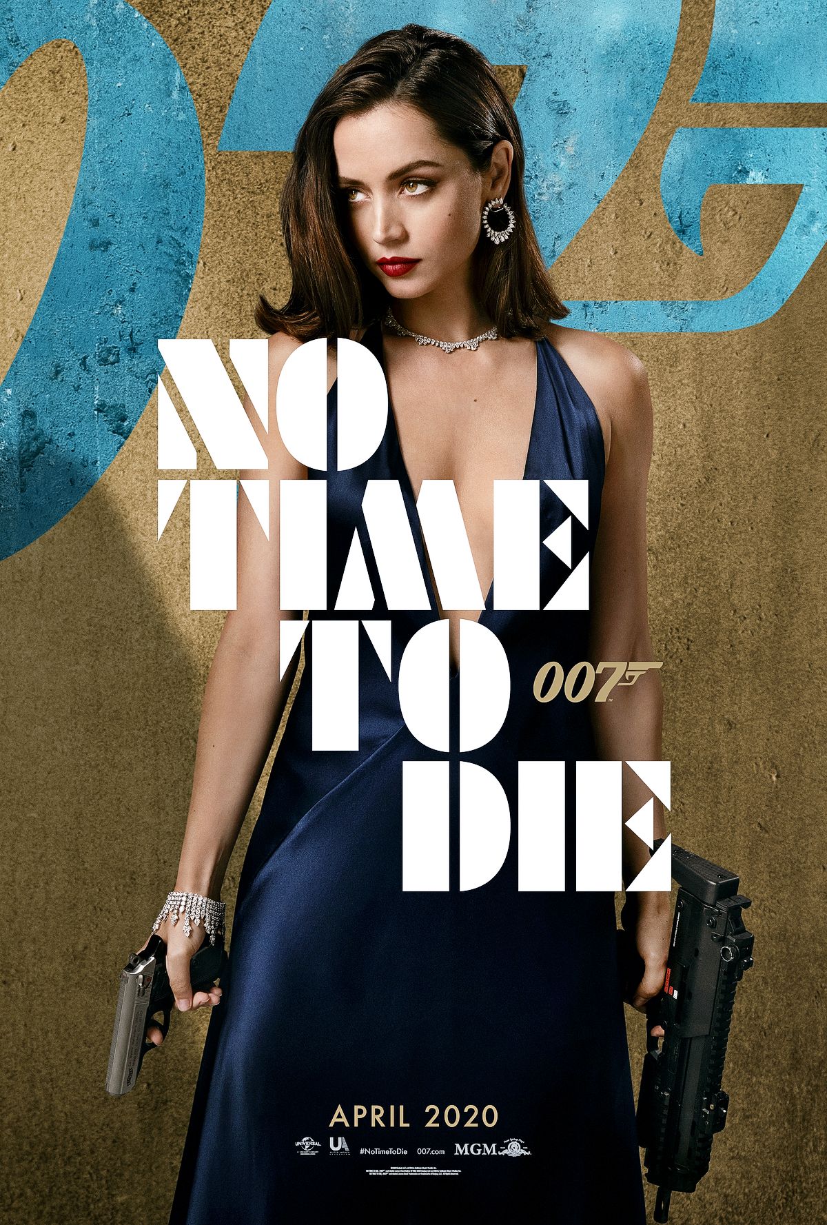 Постер к фильму о Джеймсе Бонде «Не время умирать»