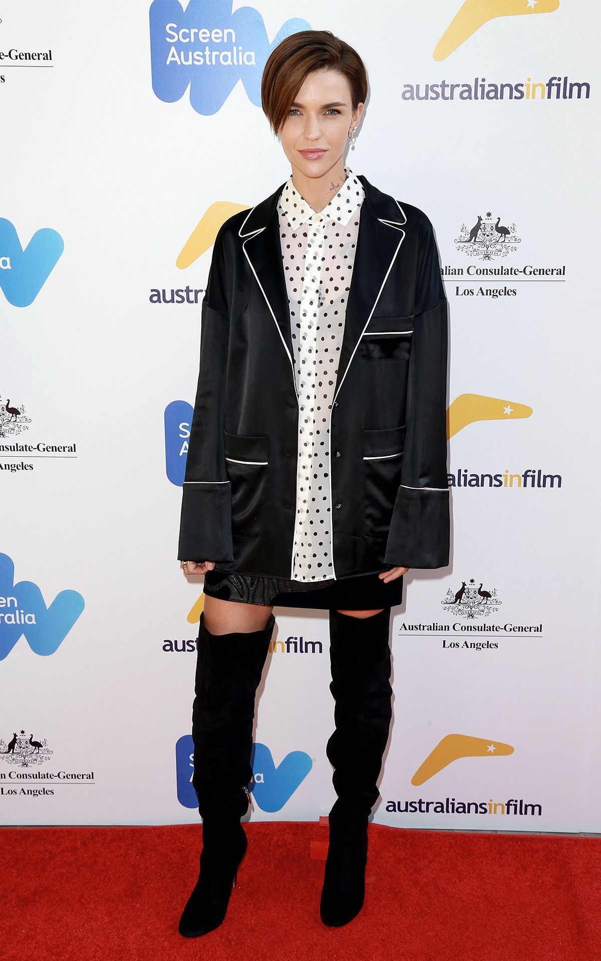 Руби Роуз на приеме в честь номинантов на австралийскую премию «Эмми» 2017