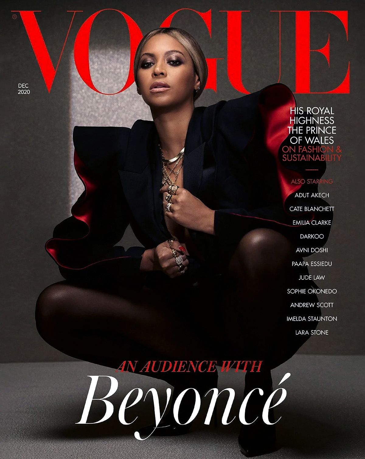 Бейонсе на обложке журнала Vogue British