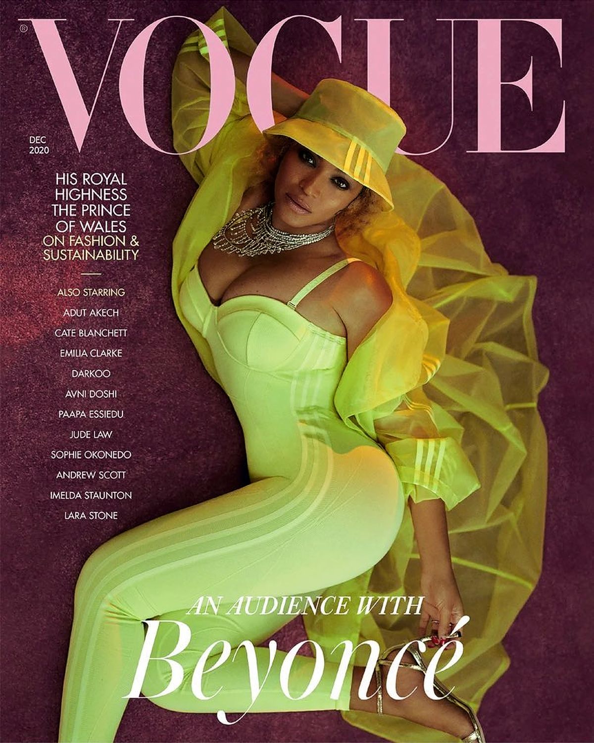 Бейонсе на обложке журнала Vogue British, декабрь 2020 г.