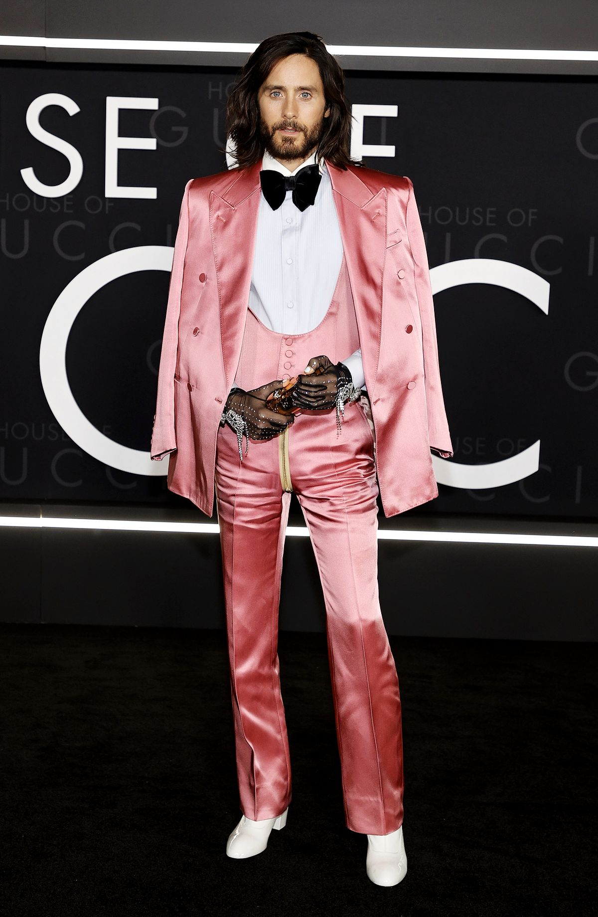 Джаред Лето в Gucci на лос-анджелесской премьере фильма «Дом Гуччи», фото 1