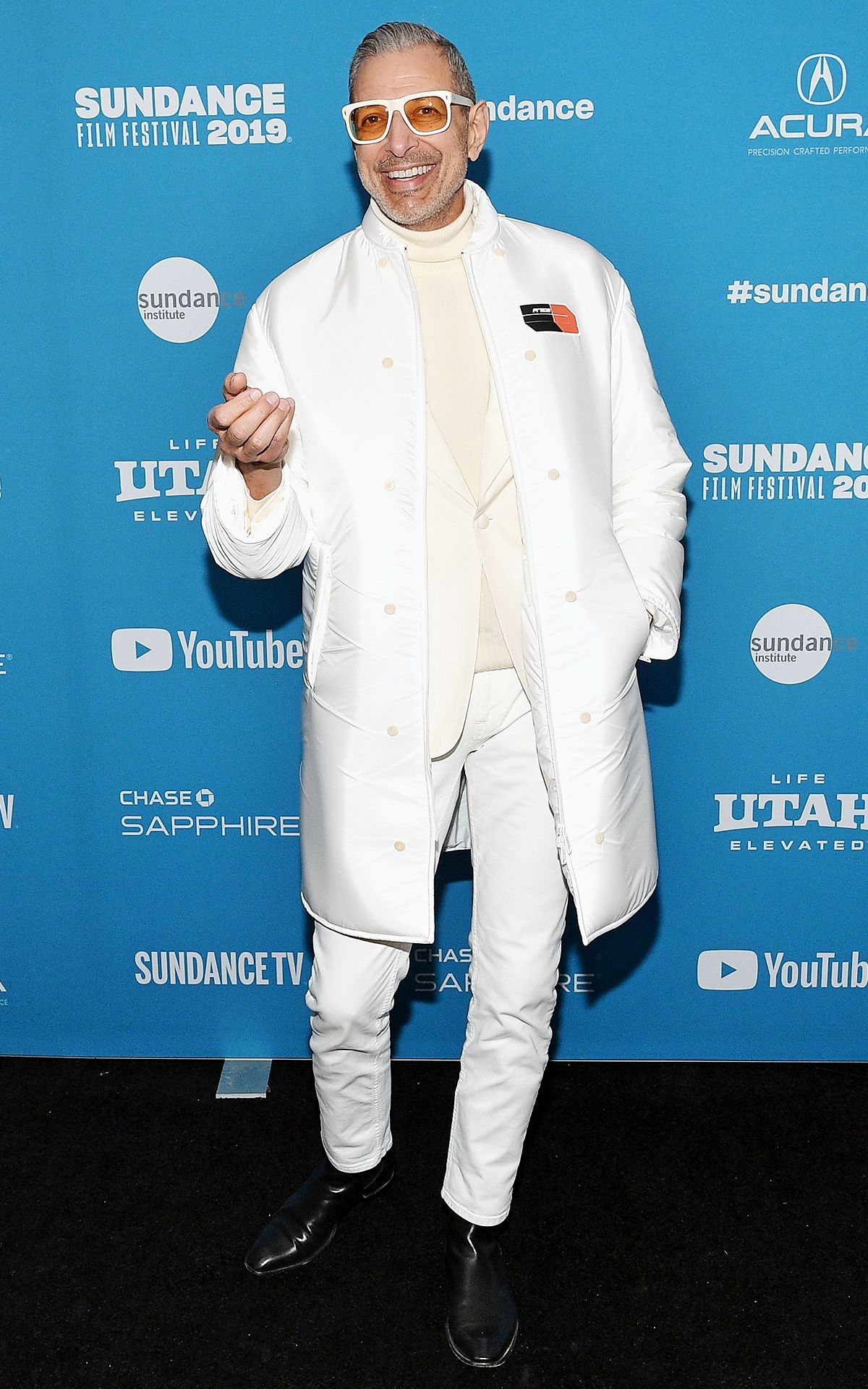 Джеффри Голдблюм на премьере фильма «Гора» во время кинофестиваля Sundance