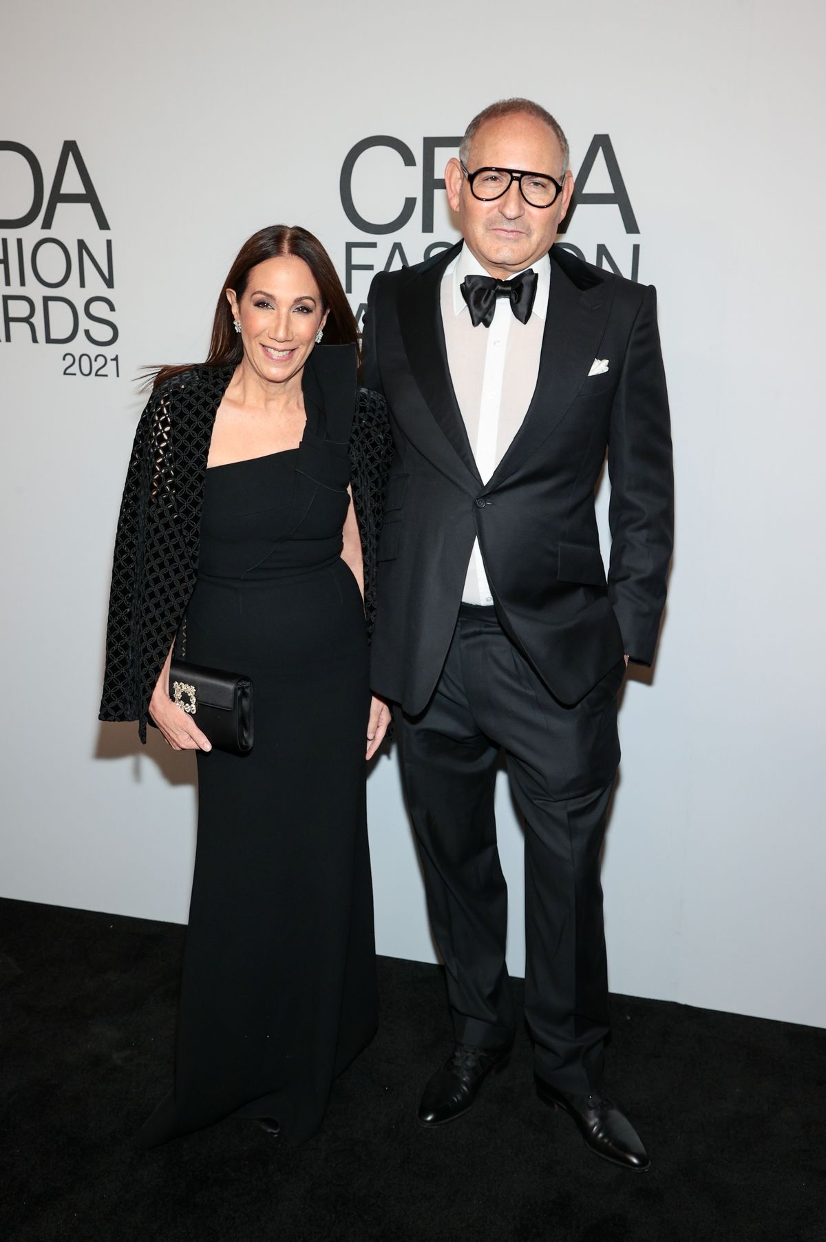 Джейн Хертцмарк Худис, Джон Демпси на церемонии вручения наград CFDA Fashion Awards 2021