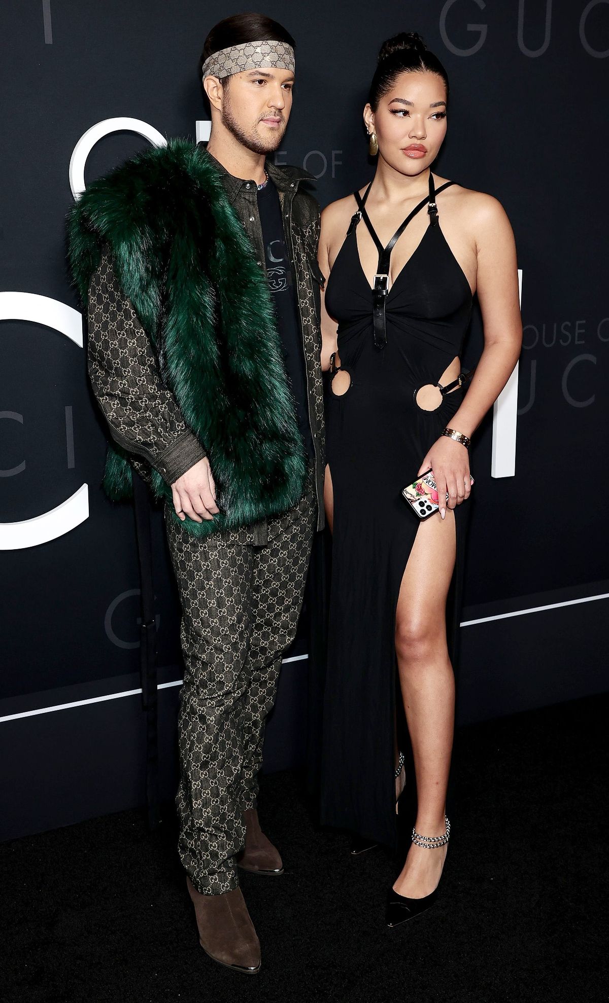 Эндрю Уоррен и Минг Ли Симмонс на нью-йоркской премьере фильма «Дом Gucci»