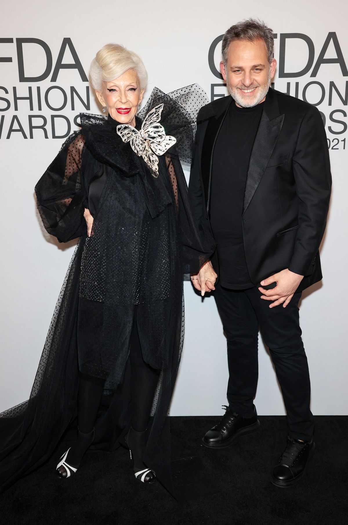 Коллин Хайдеманн, Коби Гальперин на церемонии вручения наград CFDA Fashion Awards 2021
