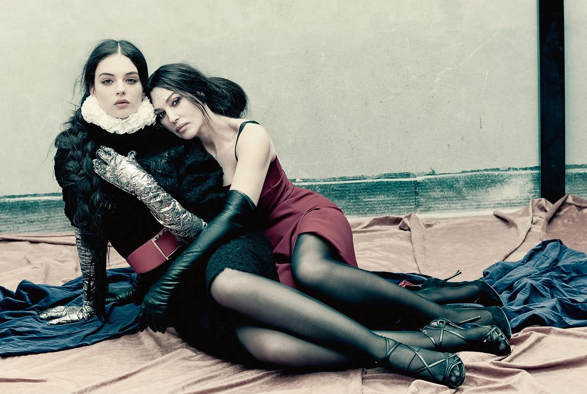 Моника Беллуччи и дочь Дева Кассель, фотосессия для журнала Vogue Italia