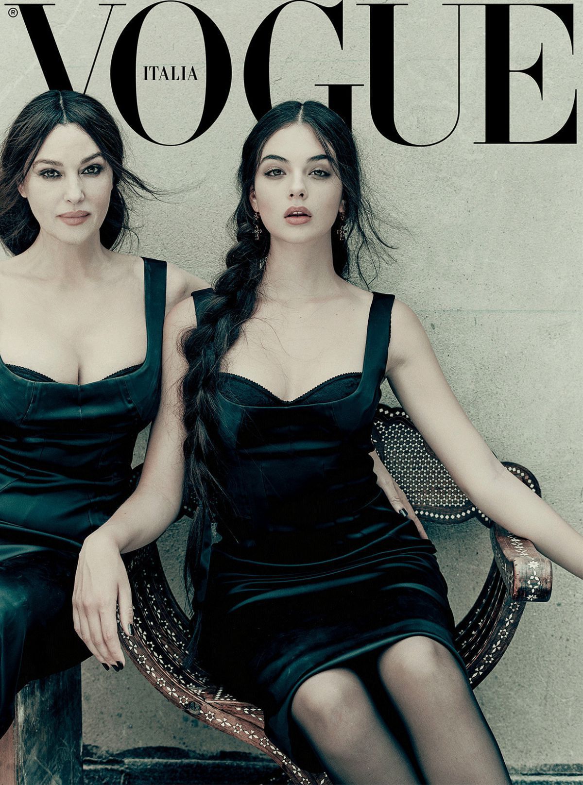 Моника Беллуччи и ее дочь Дева Кассель на обложке журнала Vogue Italia