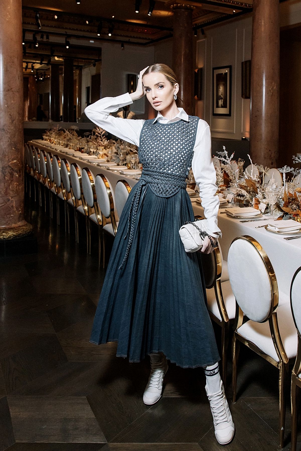 Наталья Якимчик на новогоднем ужине Dior, 29 ноября 2021 г.