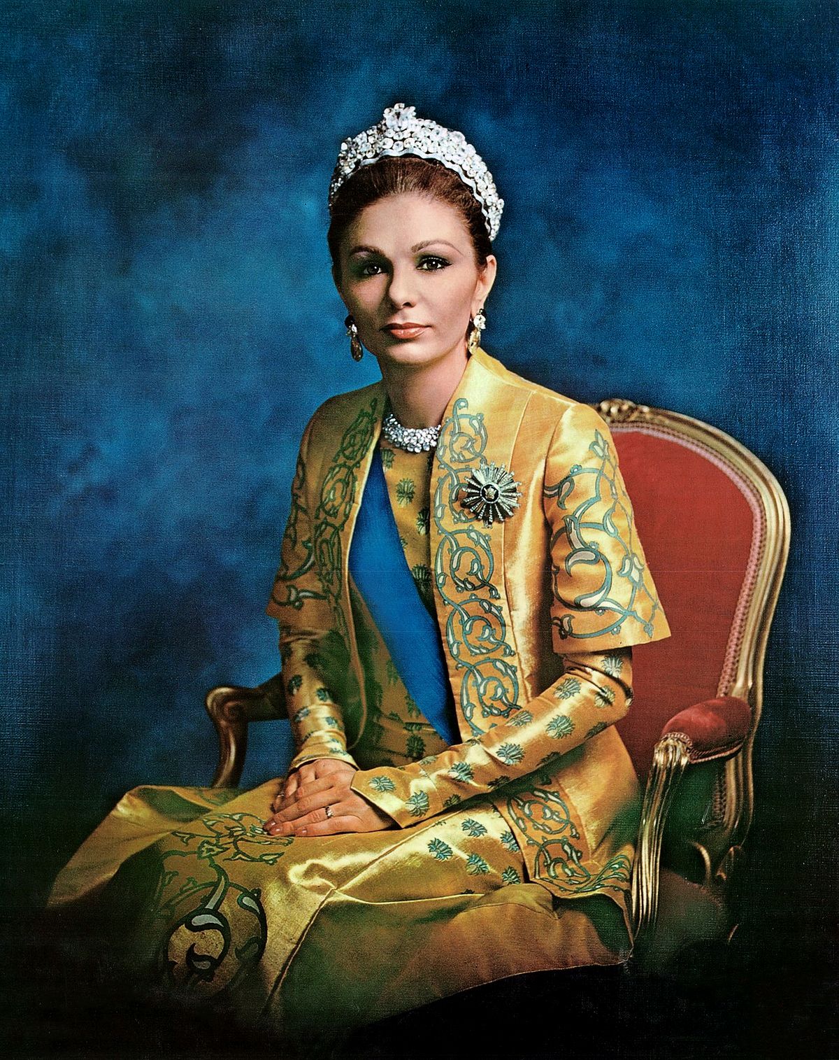 Портрет императрицы Ирана Фарах Пехлеви