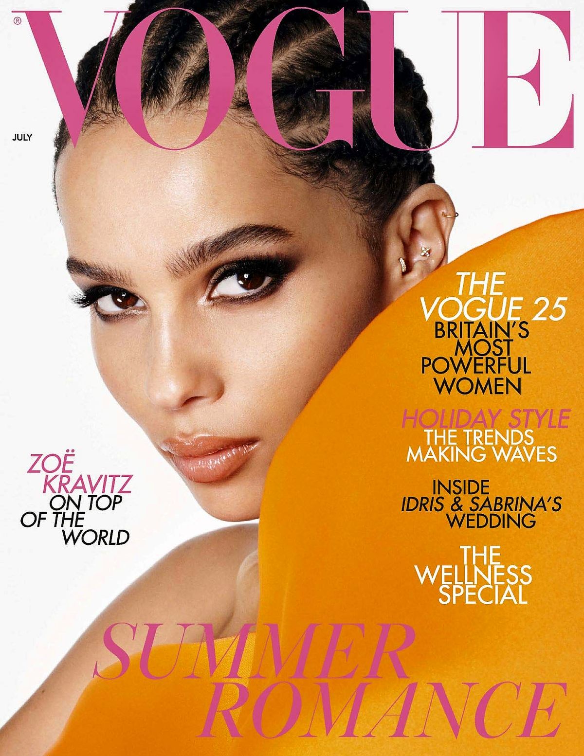 На обложке журнала Vogue UK