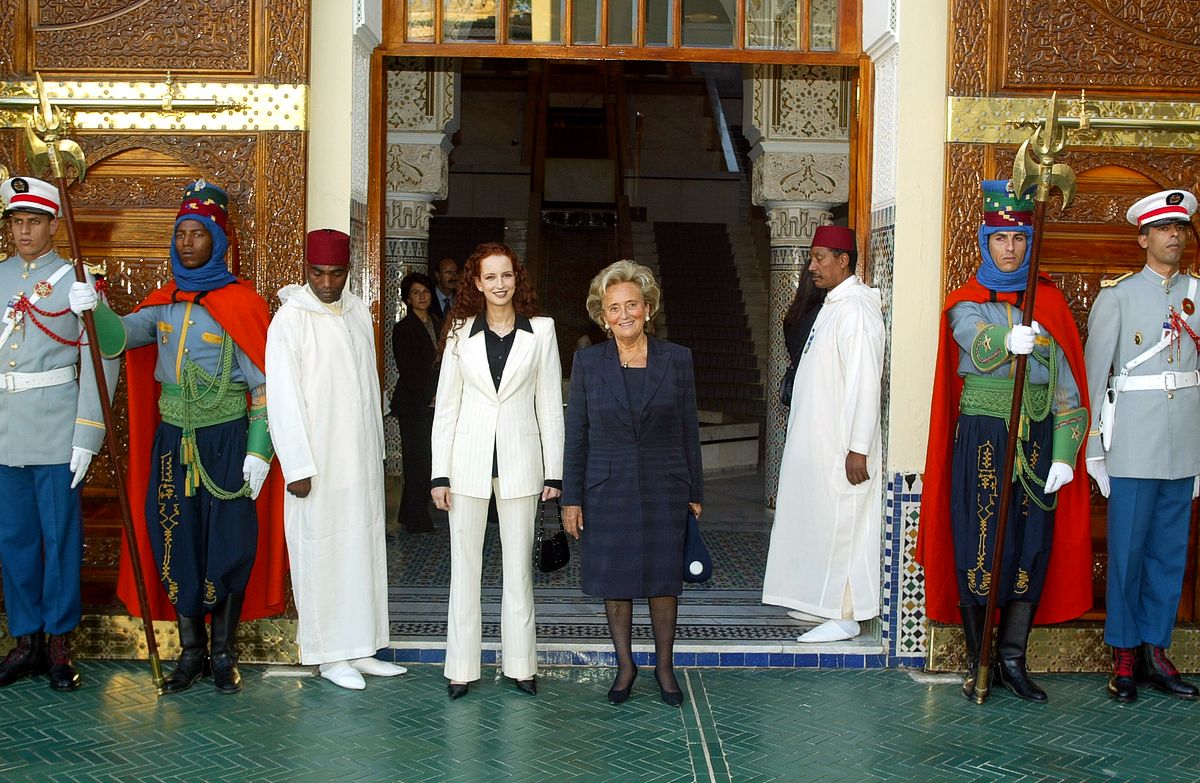 Принцесса Лалла Сальма и Бернадетт Ширак у Королевского музея в Марокко