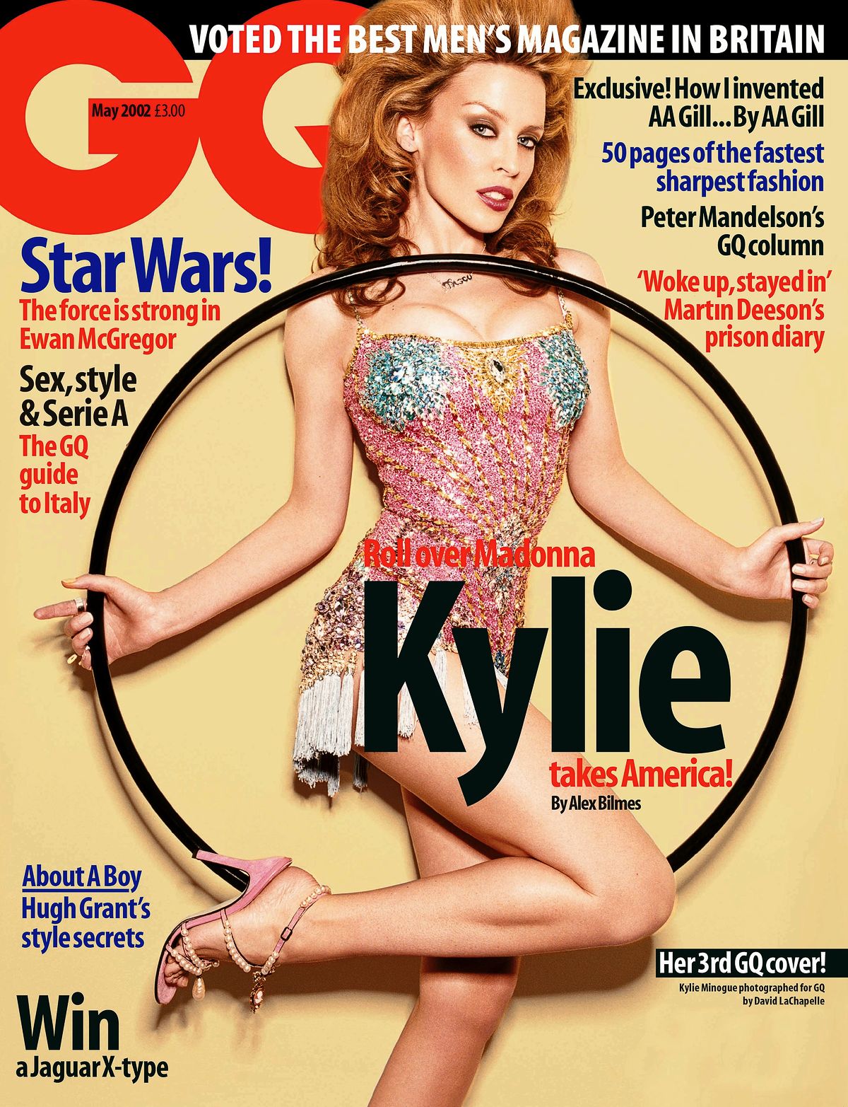 Кайли Миноуг на обложке журнала GQ