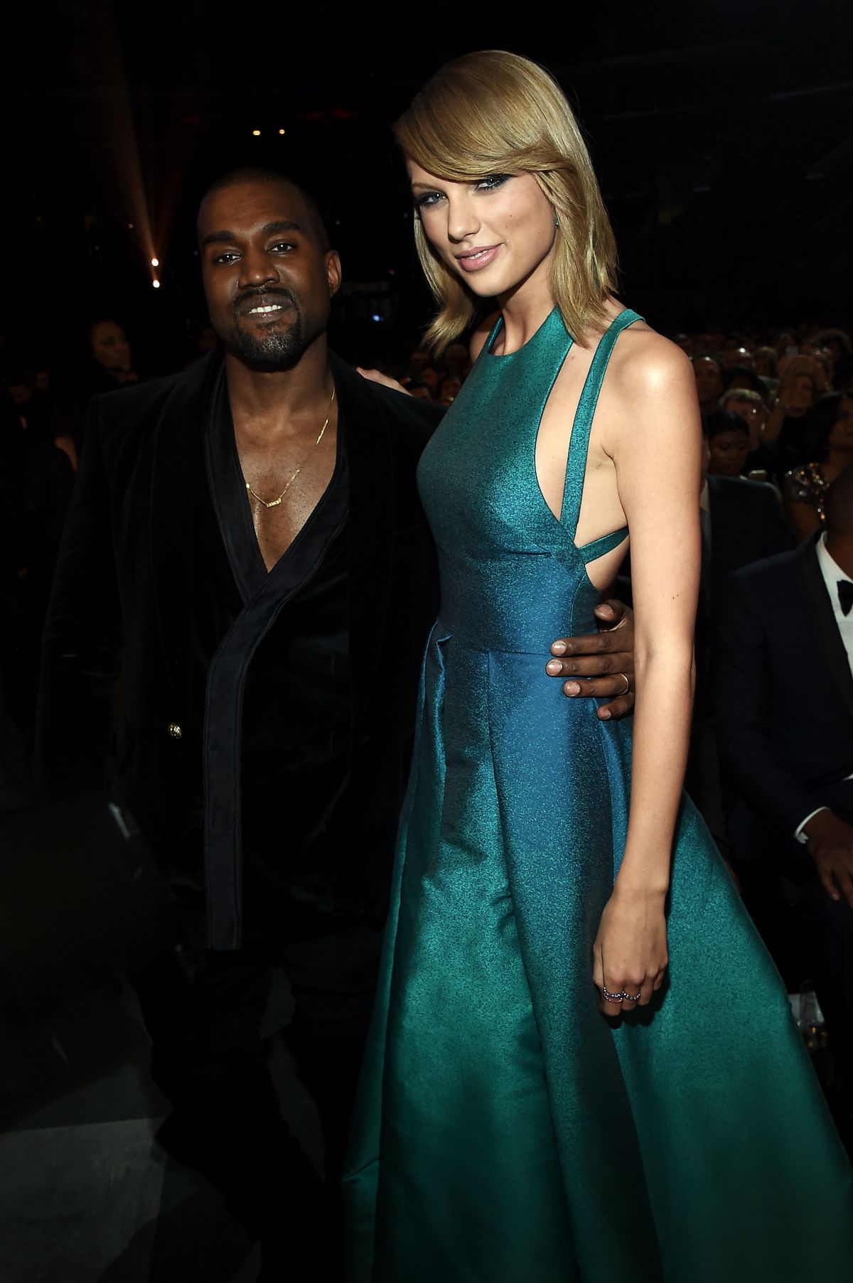 Канье Уэст и Тейлор Свифт на 57-й ежегодной церемонии вручения премии Grammy Awards