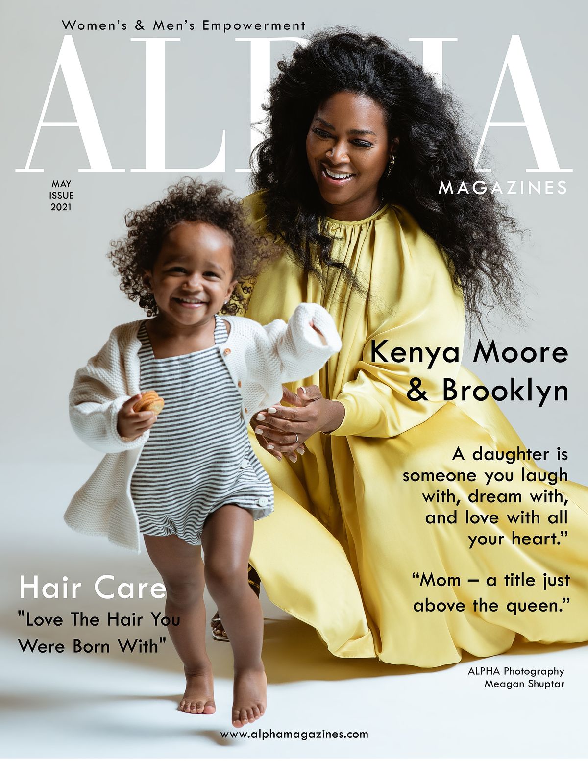 Кения Мур на обложке журнала Alpha