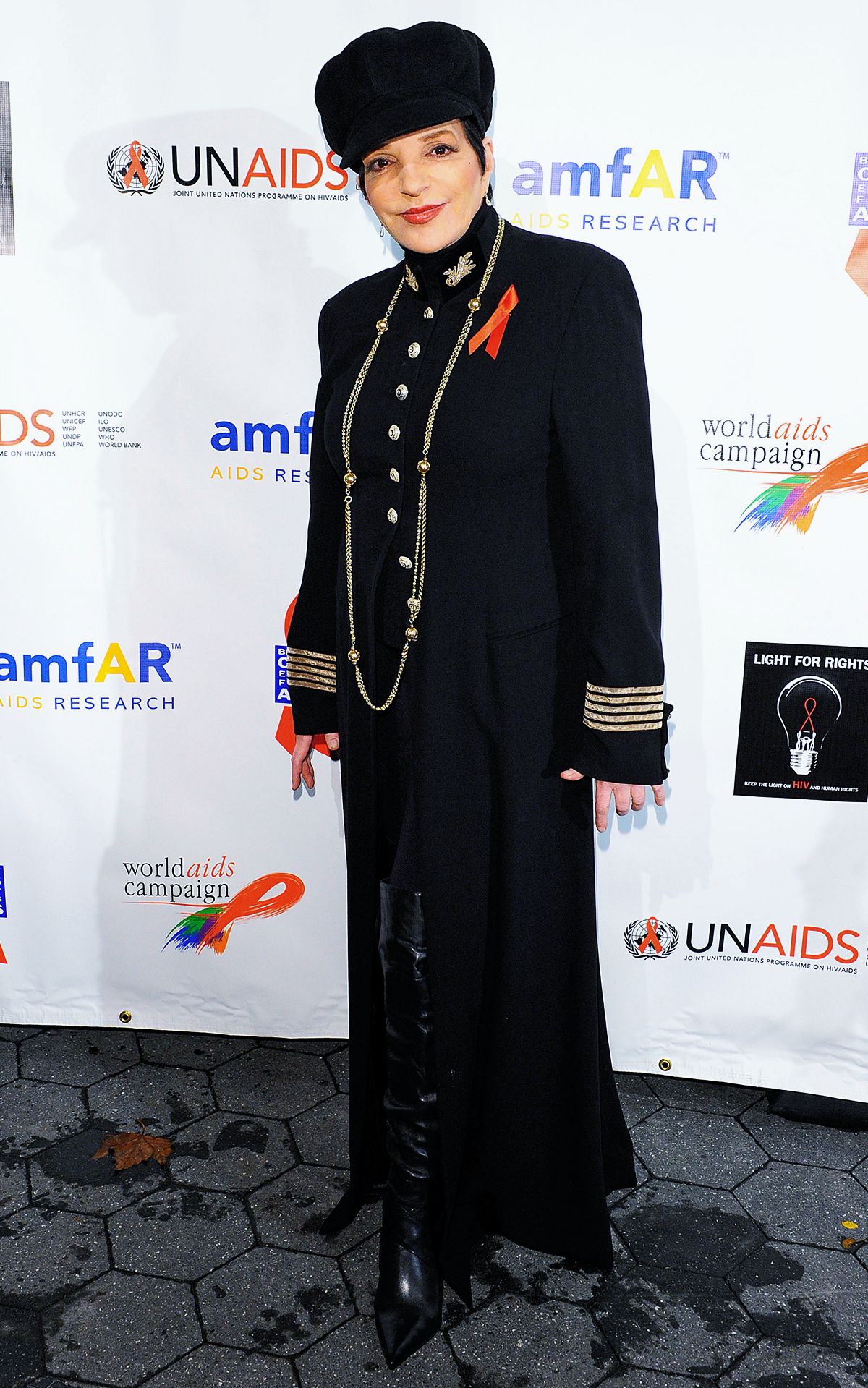 Лайза Миннелли посетила Всемирный день борьбы со СПИДом