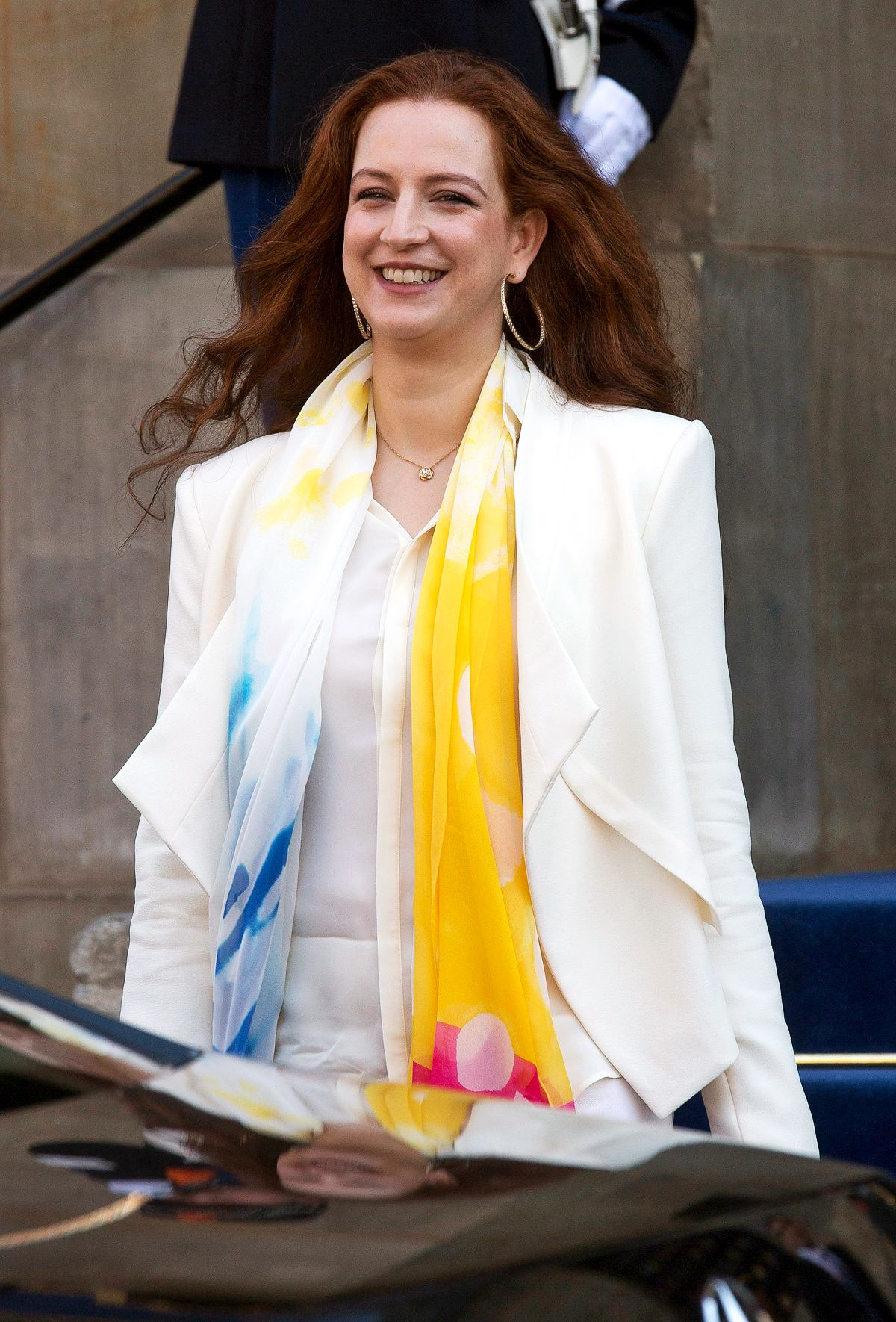 Лалла Сальма покидает Королевский дворец в Амстердаме