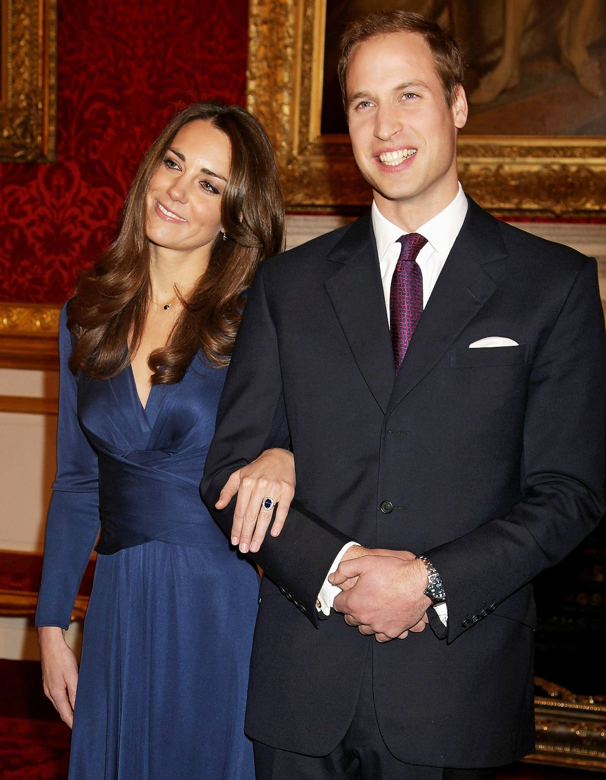 Принц Уильям и Кейт Миддлтон после объявления о помолвке