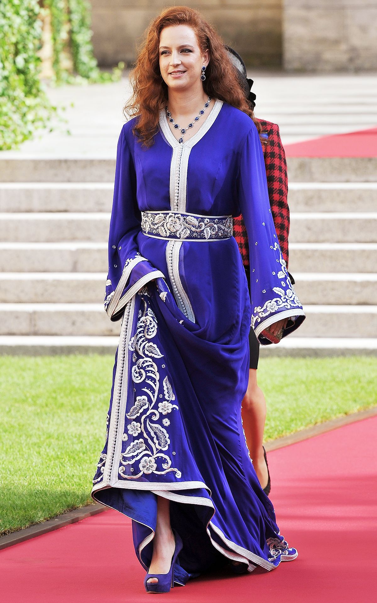 Принцесса Лалла Сальма на свадебной церемонии принца Гийома Люксембургского и принцессы Стефании