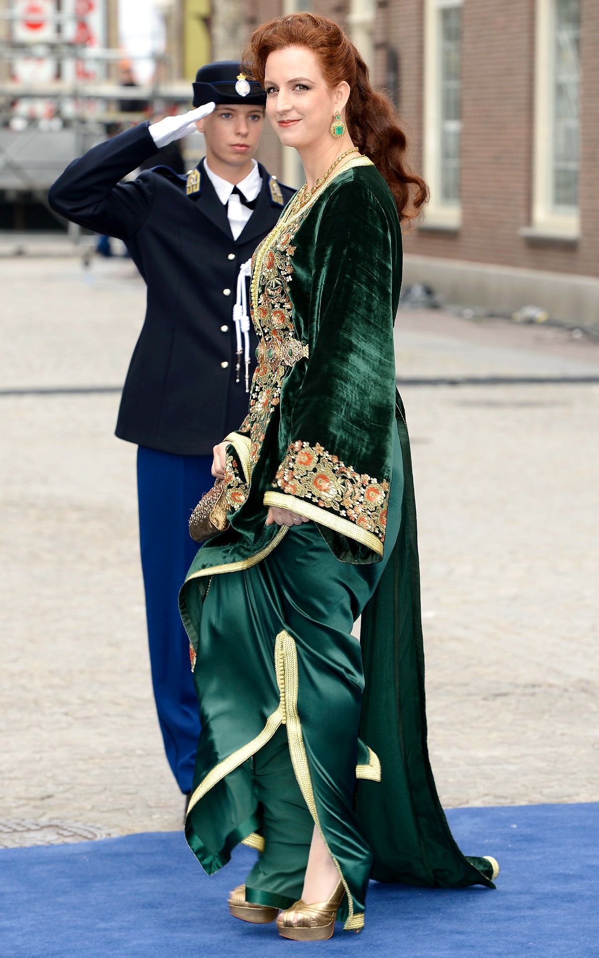 Принцесса Марокко Лалла Сальма на инаугурации короля Нидерландов Виллема Александра