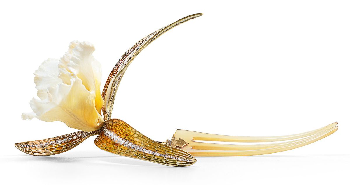 Расческа из рога и слоновой кости, созданная Рене Лаликом, фото 3