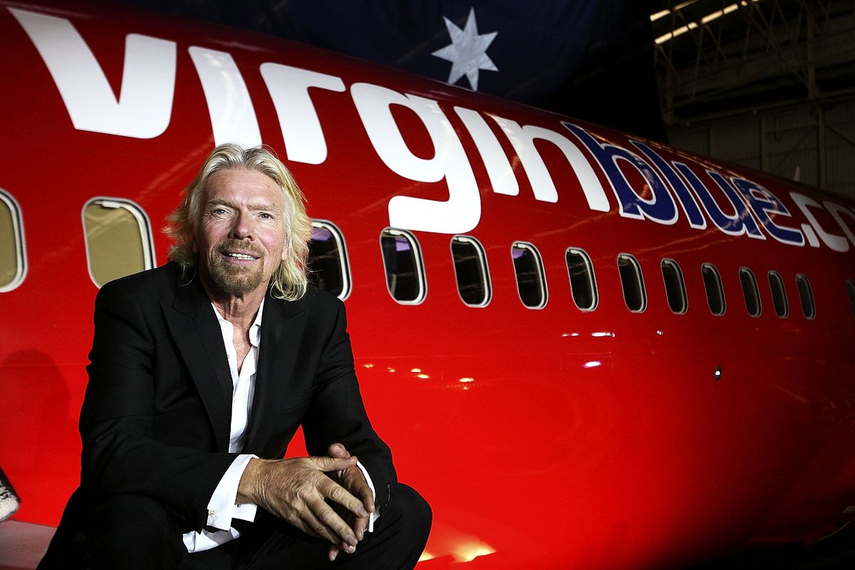 Ричард Брэнсон празднует 10-летие Virgin Blue