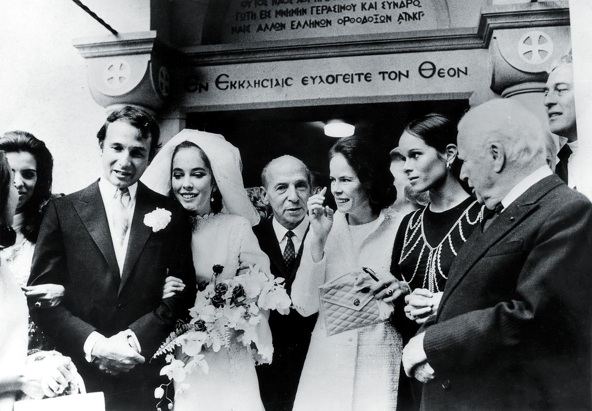 Свадьба 20-летней Джозефины Чаплин с греческим бизнесменом Николасом Систоварисом