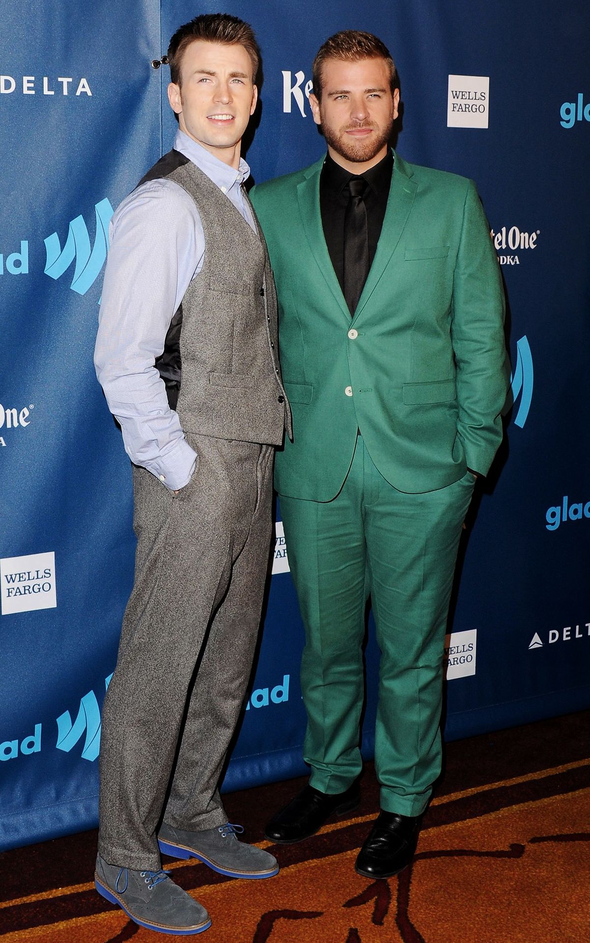 Крис Эванс и Скотт Эванс на 24-й церемонии вручения премии Glaad Media
