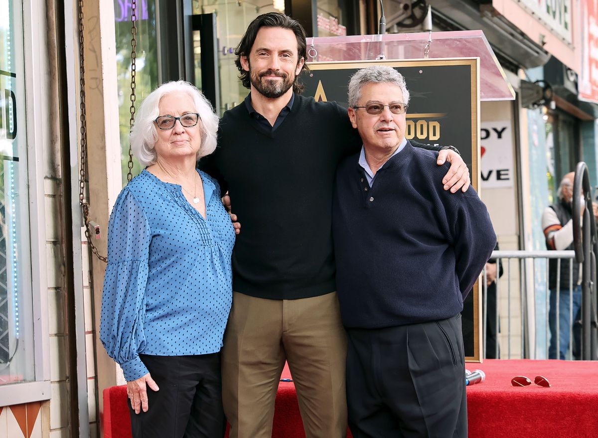Майло Вентимилья с родителями Кэрол и Питером Вентимилья