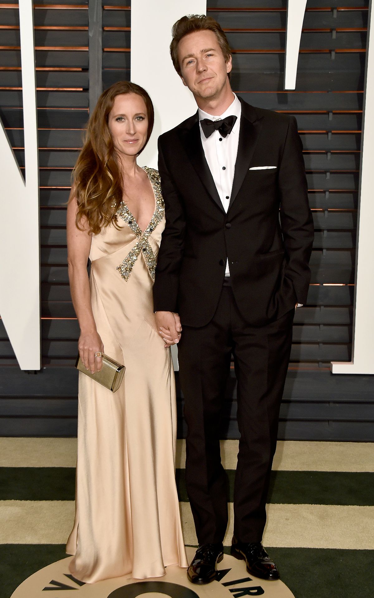 Шона Робертсон и Эдвард Нортон на вечеринке Vanity Fair Oscar Party