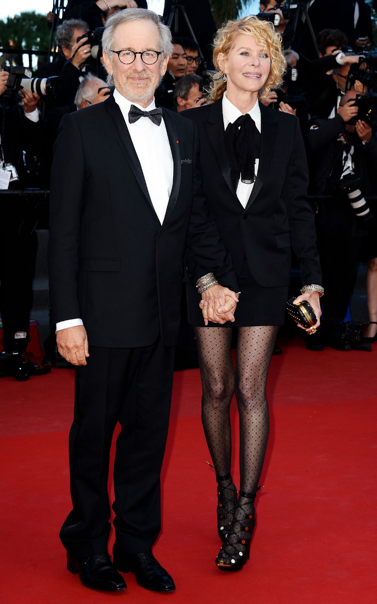 Стивен Спилберг и Кейт Кэпшоу на премьере фильма «Венера в мехах»