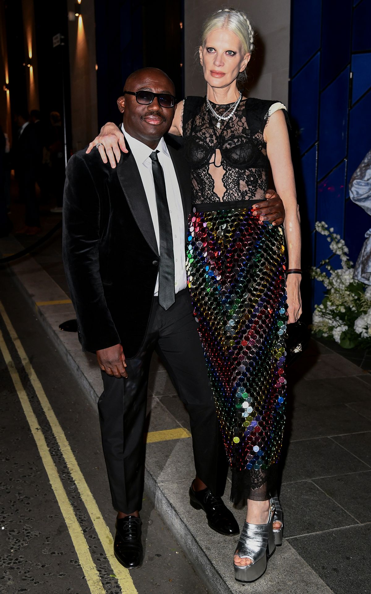 Эдвард Эннинфул и Кристен Макменами на вечеринке моды и кино Vogue x Tiffany & Co.
